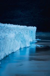 Scenic view of frozen sea
