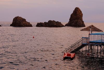 Scenic view of sea against sky
