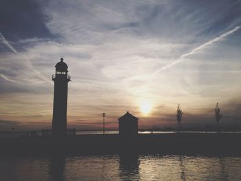 Lighthouse at sunset