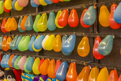 Colorful balloons in carnival