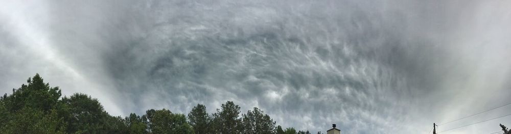 Low angle view of cloudy sky