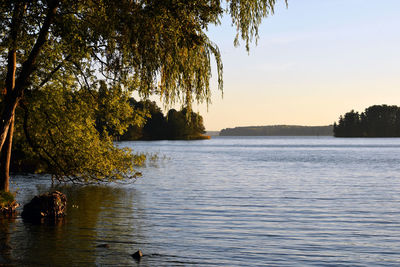 View of lake against sky