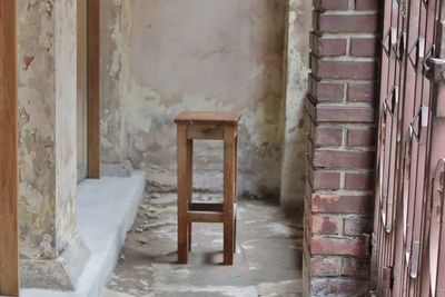 Interior of abandoned building