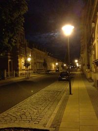 City street at night