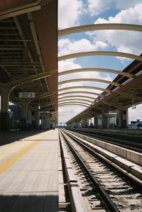 Railroad station platform