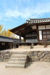 Low angle view of a temple