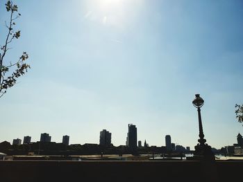 Buildings in city against sky