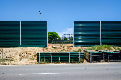 View of building against blue sky