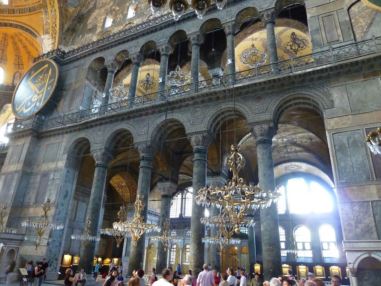 Inside hagia sofia