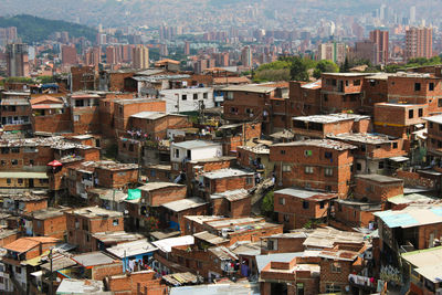 High angle view of cityscape