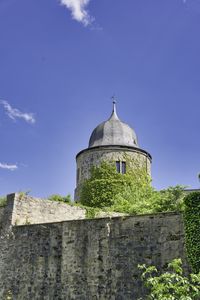 Low angle view of traditional building against sky