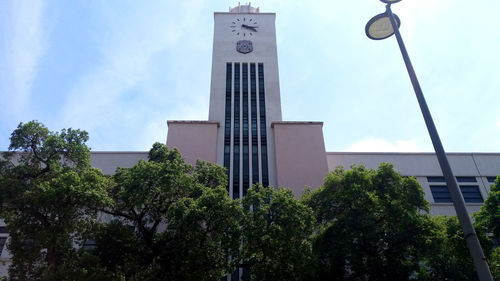 Low angle view of buildings against sky