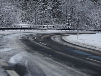 View of snow covered landscape