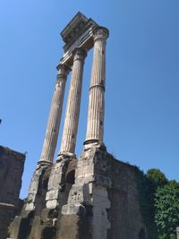 Low angle view of historical building against sky