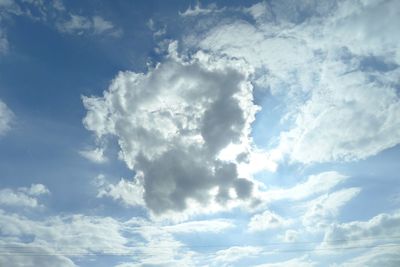 Low angle view of cloudy sky