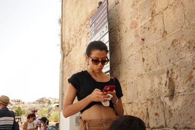 Young man using mobile phone