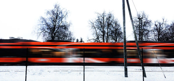 Train on railroad track