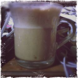 Close-up of coffee on table