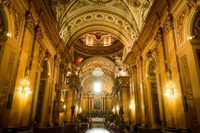 Interiors of church