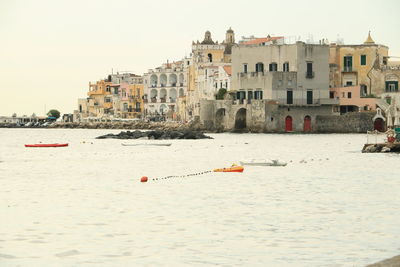 View of buildings on beach