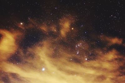 Scenic view of star field at night