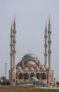 Mosque against clear sky