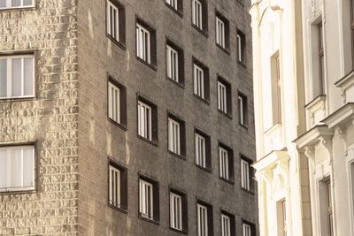 Low angle view of buildings in city