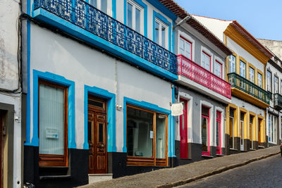 Multi colored residential building