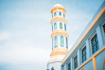 Low angle view of building against sky