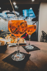 Close-up of drink on table