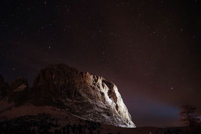 Scenic view of star field against sky at night