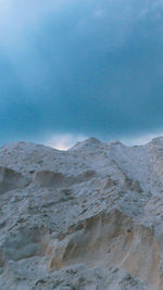 Scenic view of arid landscape against sky