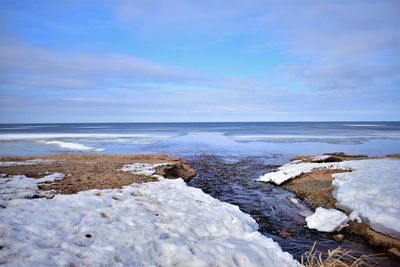 Scenic view of sea against sky