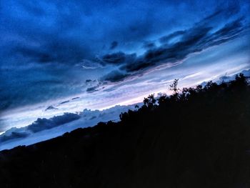 Scenic view of dramatic sky during sunset