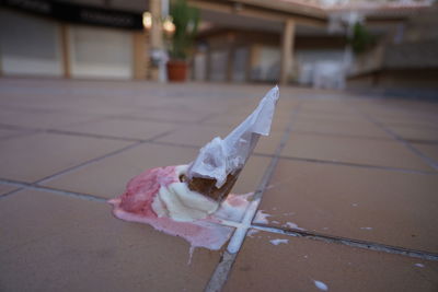 Close-up of ice cream