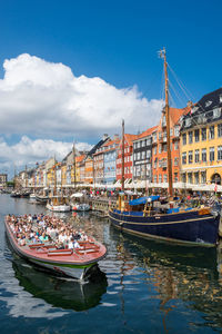 The famous nyhavn in copenhagen