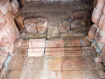 Architectural detail of a rock