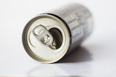 Close-up of object over white background