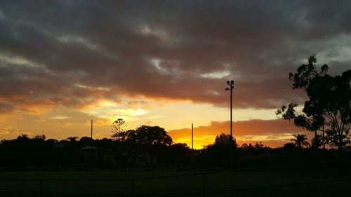 Scenic view of landscape against cloudy sky