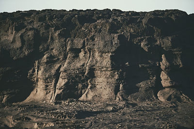 Close-up of rock formation