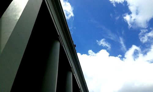 Low angle view of built structure against sky