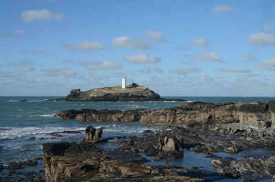 Scenic view of sea against sky