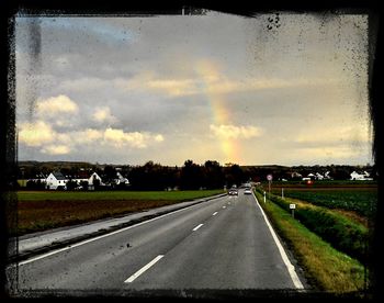 Road passing through landscape