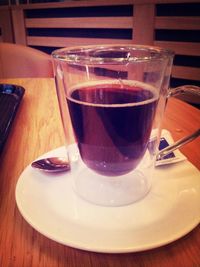 Close-up of food on table