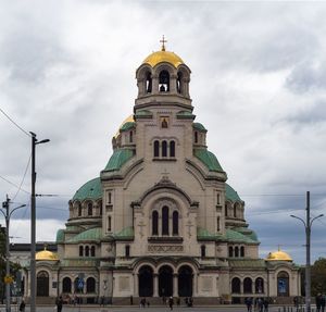 Low angle view of building against sky