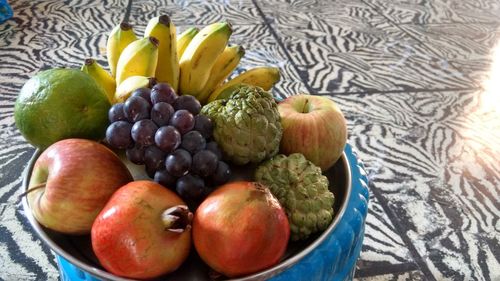 Close-up of grapes in container