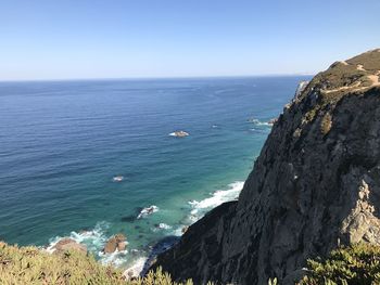 Scenic view of sea against sky