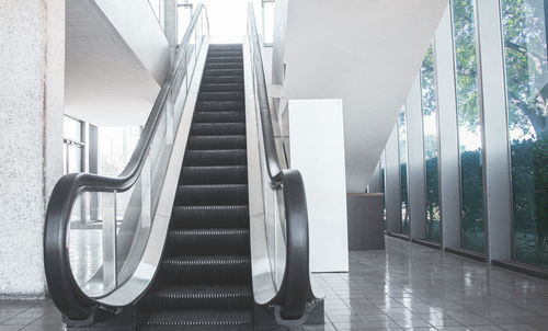 View of staircase in building