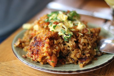 Small plate of paella