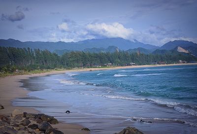 Scenic view of sea against sky